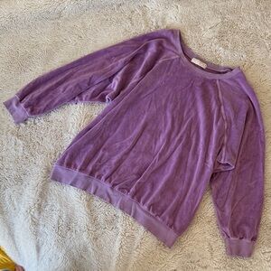 Suzi Kondi Purple Terry Cloth Top